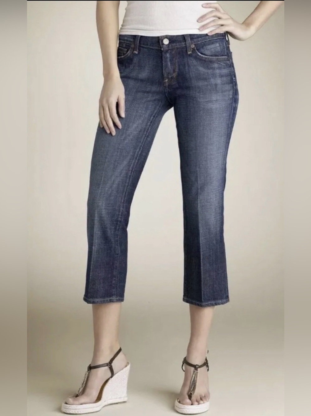 Citizens of Humanity Jeans | Size 27 | Low Waist Cropped Stretch | Kelly #063